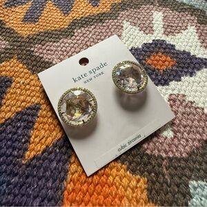 Kate Spade Cubic Zirconia Stud Earrings Beautiful Sparkle Shine Brand New
